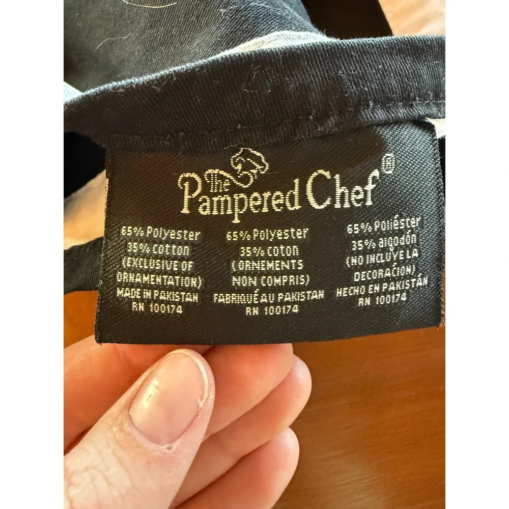Pampered Chef Consultant Table Runner Black White Logo Host Join Party Display‎